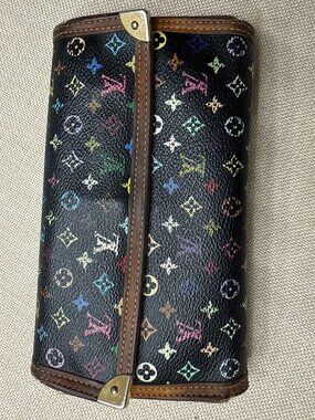 RARE LV Murakami Multicolor Wallet Black | Collector Piece Priced to Sell